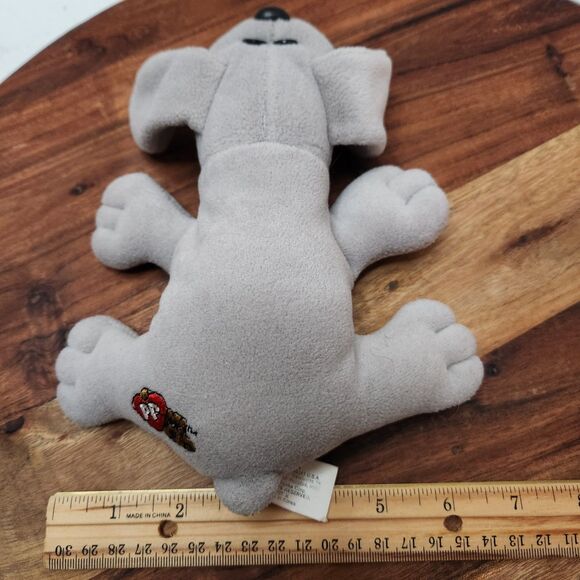 Vintage 1985 Tonka Pound Puppies – Grey Plush Dog, Made in Korea - Picture 14 of 14